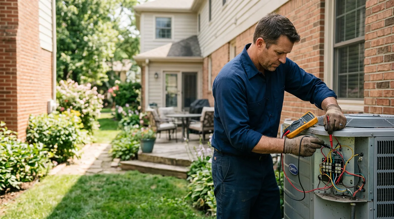HVAC technician working near Fort Washington, MD
